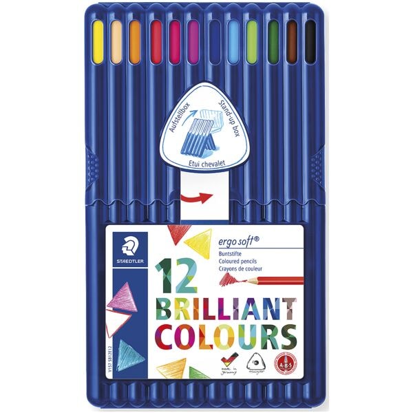 Staedtler 12er-Etui Buntstifte »ergosoft« braun