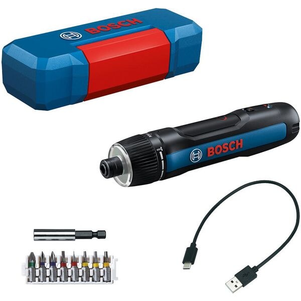 BOSCH Akku-Schrauber-Set »GO« blau, 41x41x19.2 cm