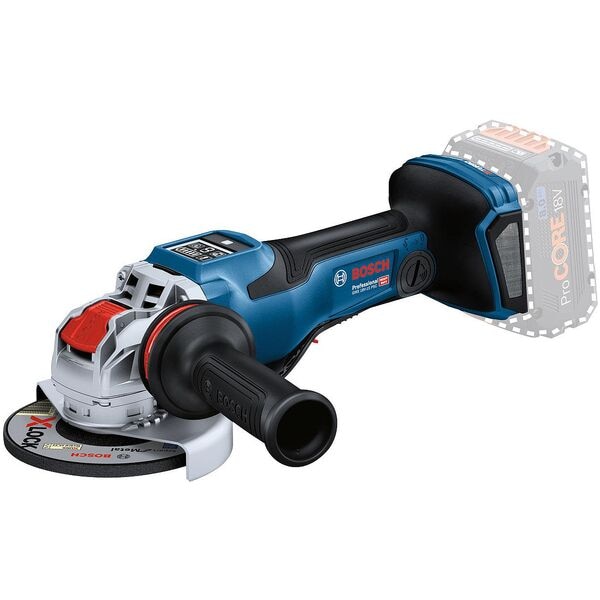 BOSCH Akku-Winkelschleifer-Set »GWX 18V-15 PSC« 18.0 V Sologerät, Koffer blau, 33x11.9x26.5 cm
