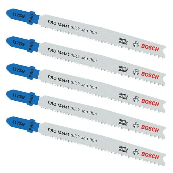 BOSCH Stichsägeblätter »PRO T123XF« 5 Stück grau