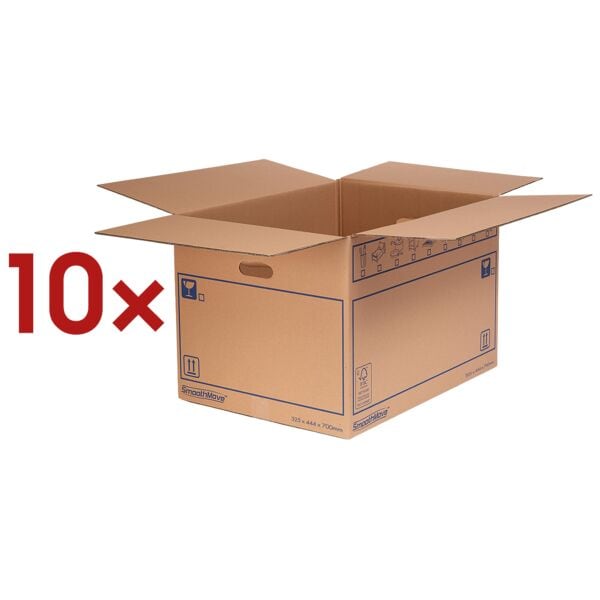 Bankers Box System 10 Stück Umzugskartons »SmoothMove Standard« 45/70,5/33 cm, 45x33x70.5 cm