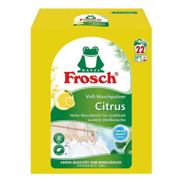 Frosch Voll-Waschpulver »Citrus« schwarz