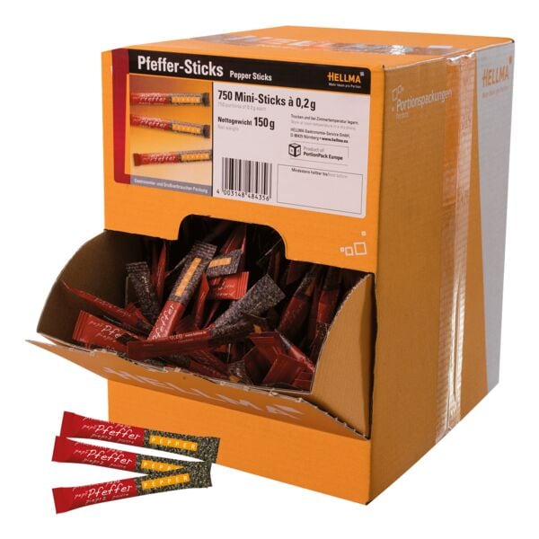 Hellma Pfeffer-Sticks 750 Portionen Peffer
