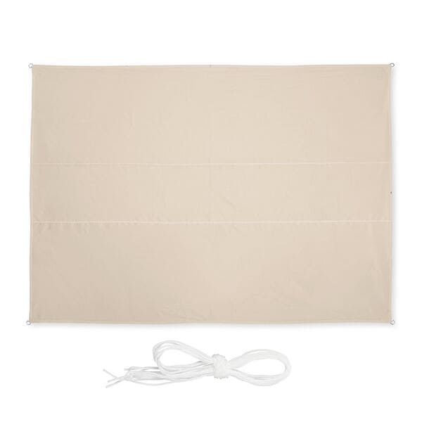 relaxdays Sonnensegel rechteckig 3,5 x 4,5 m beige beige