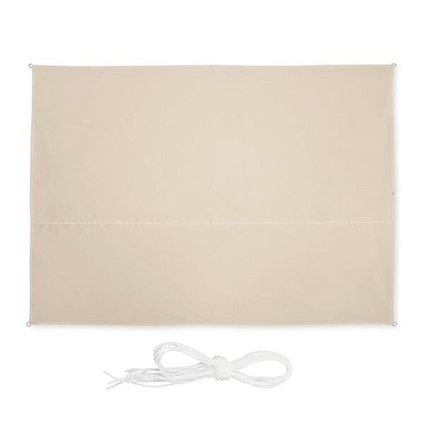 relaxdays Sonnensegel rechteckig 2,5 x 3,5 m beige beige