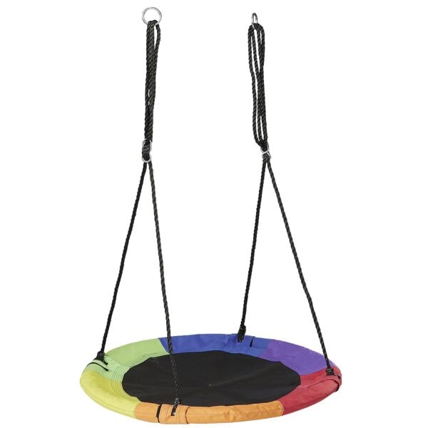 relaxdays Bunte Nestschaukel rund