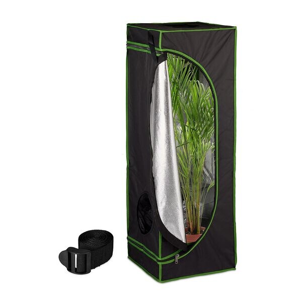 relaxdays Growzelt für innen 120 x 40 x 40 cm