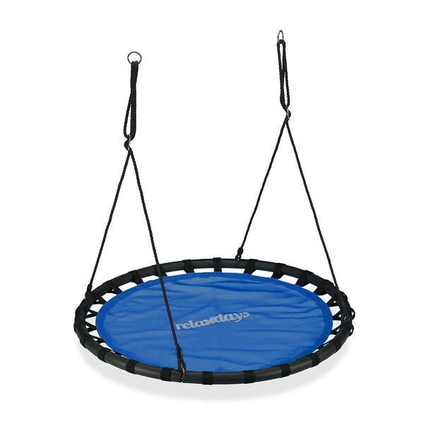 relaxdays Nestschaukel Ø 120 cm blau