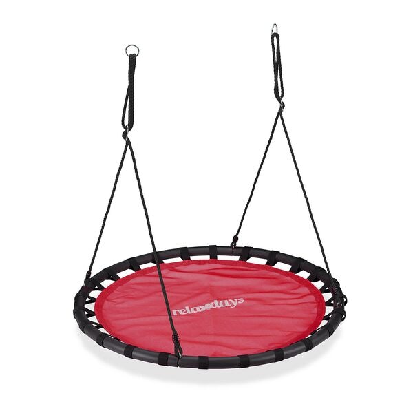 relaxdays Nestschaukel Ø 120 cm rot