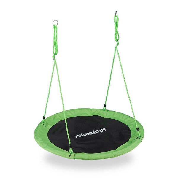 relaxdays Nestschaukel Ø 110 cm grün