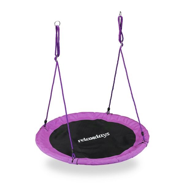 relaxdays Nestschaukel Ø 110 cm lila