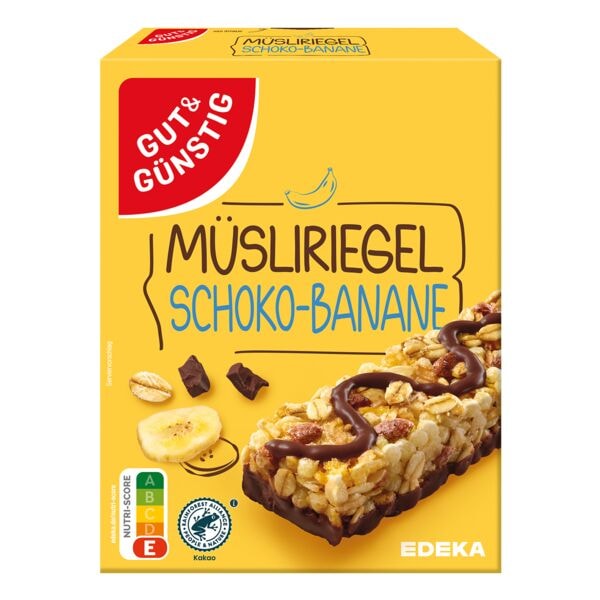 Gut & Günstig 8er-Pack Müsliriegel »Schoko-Banane« 200g