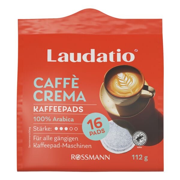 Laudatio Kaffeepads »Caffe Crema« 16 Portionen braun