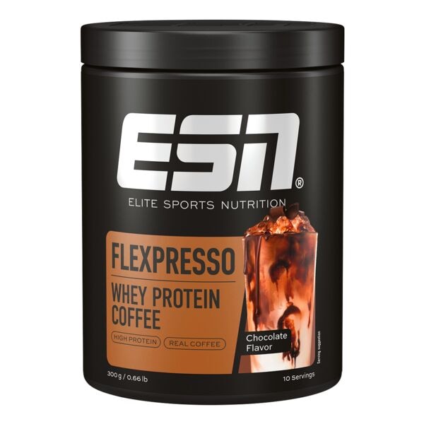 ESN Proteinpulver Flexpresso »Chocolate« koffeinhaltig 300 g (10 Portionen) braun