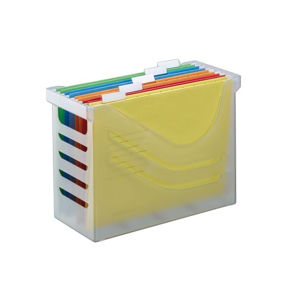 Jalema Hängeregistraturkorb mit Mappen »Silky Touch« A4 transparent