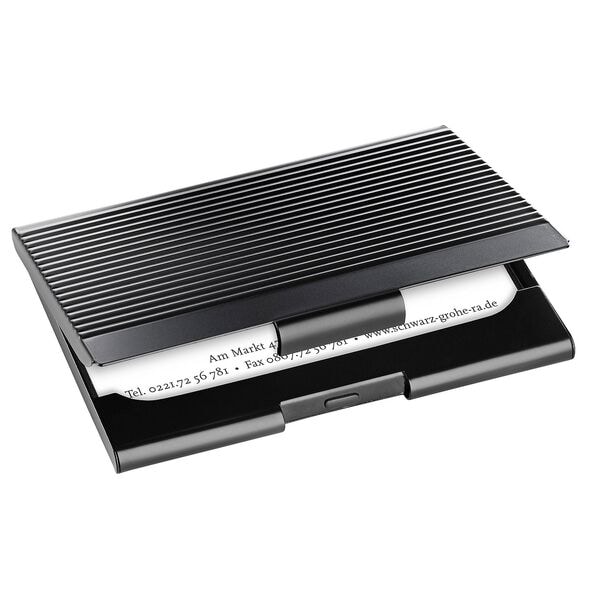 Sigel Visitenkartenetui für 20 Karten silber, 9.5x6.2x0.7 cm