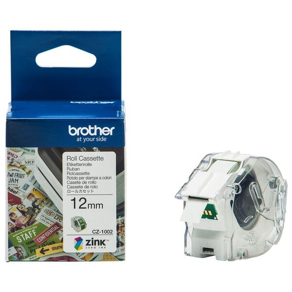Brother Endlospapierrolle für Etikettendrucker »CZ-1002« 12 mm / 5 m weiß