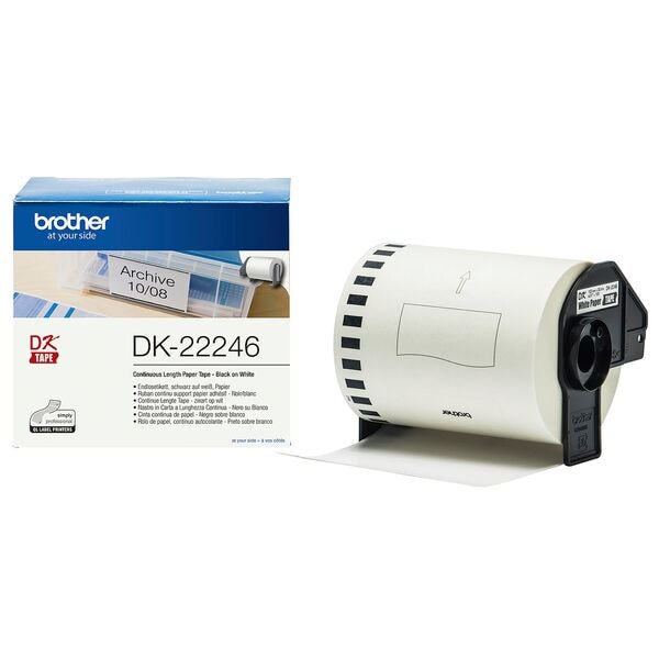 Brother Endlospapierrolle für Etikettendrucker »DK-22246« 103 mm / 30,48 m weiß