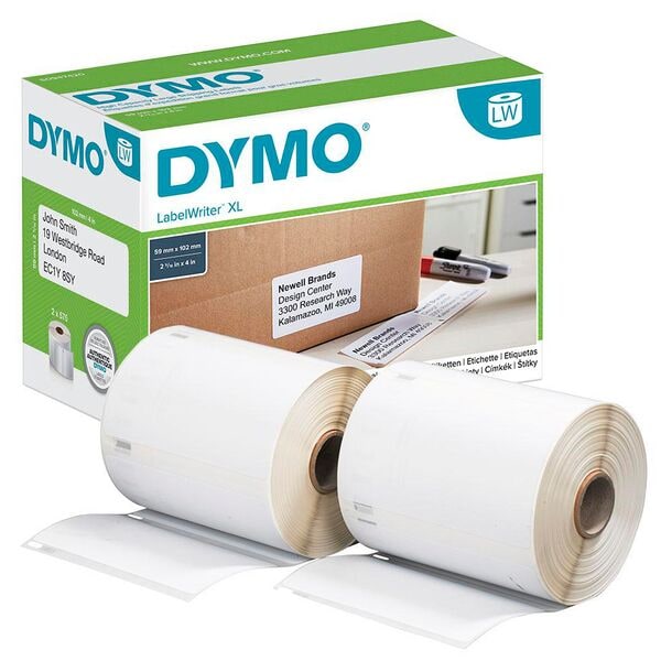 Dymo Etikettenrollen für Etikettendrucker »S0947420« 102,0 x 59,0 mm 1150 Stück weiß