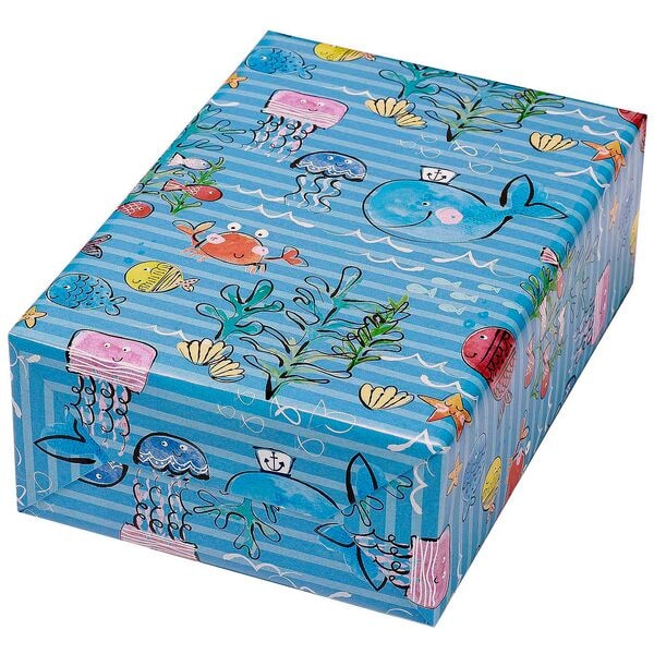 JUNG Geschenkpapier »Capitano« 500 mm x 20.0 m blau