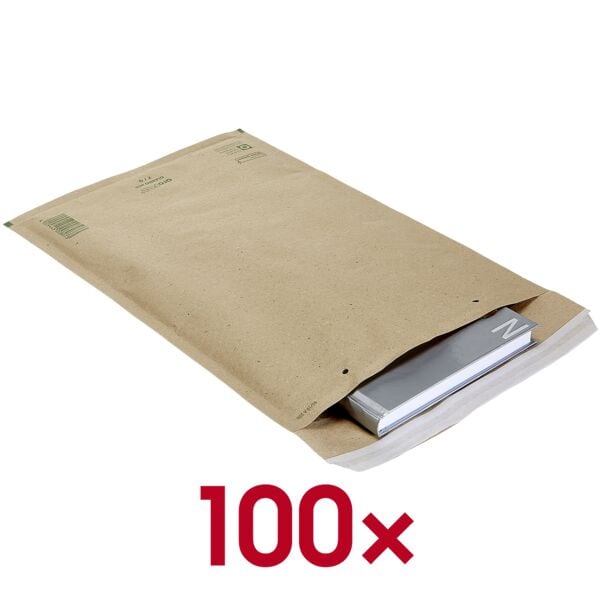 aroFol Luftpolster-Versandtaschen »eco 7/G« 100 Stück braun, 25x35 cm