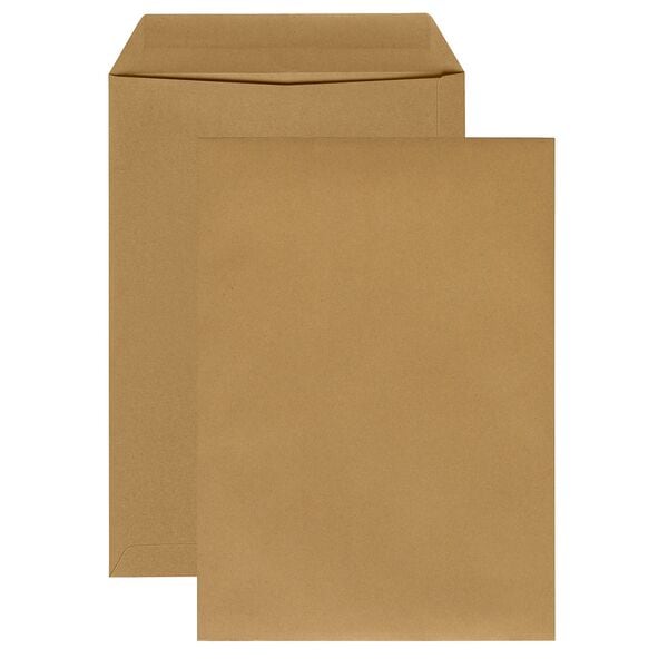 Mailmedia 250 Versandtaschen DIN B4 110 g/m² ohne Fenster braun braun, 35.3x25 cm