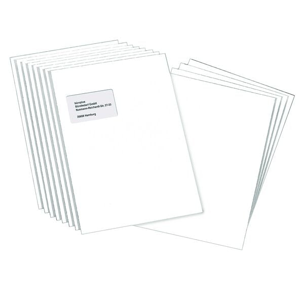 Steinmetz 250 Versandtaschen DIN C4 120 g/m² mit Fenster weiß, 32.4x22.9 cm