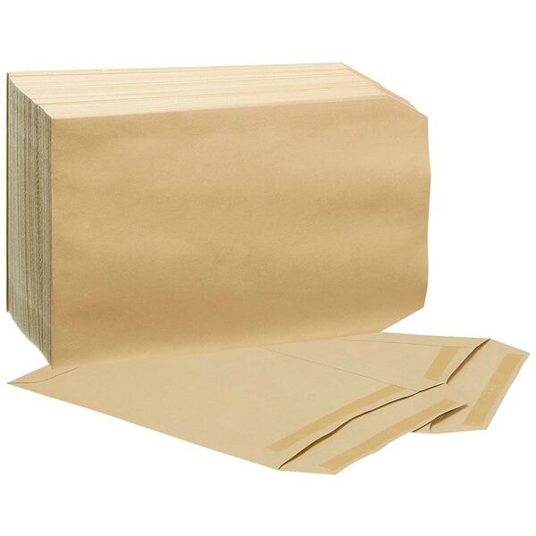Mailmedia 250 Versandtaschen DIN C5 90 g/m² ohne Fenster braun, 22.9x16.2 cm
