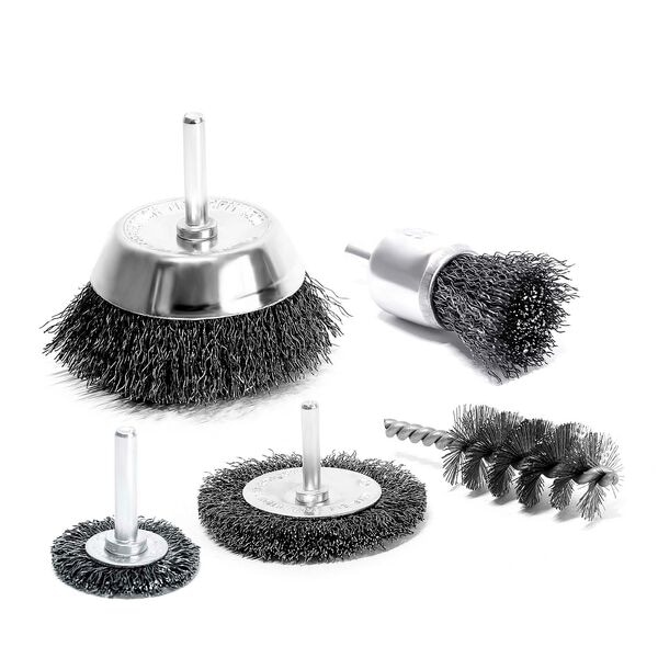 S&R Drahtbürsten für Bohrmaschine silber