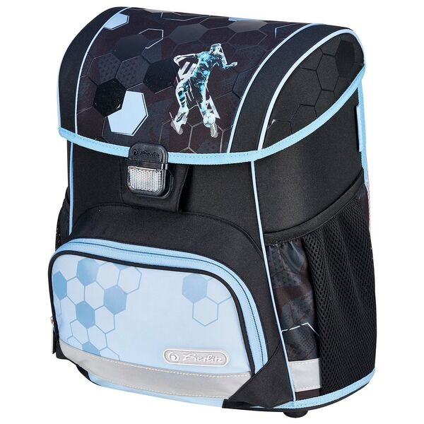 Herlitz Schulranzen-Set »Loop Plus Cyber Soccer« grün, 31x37x22 cm