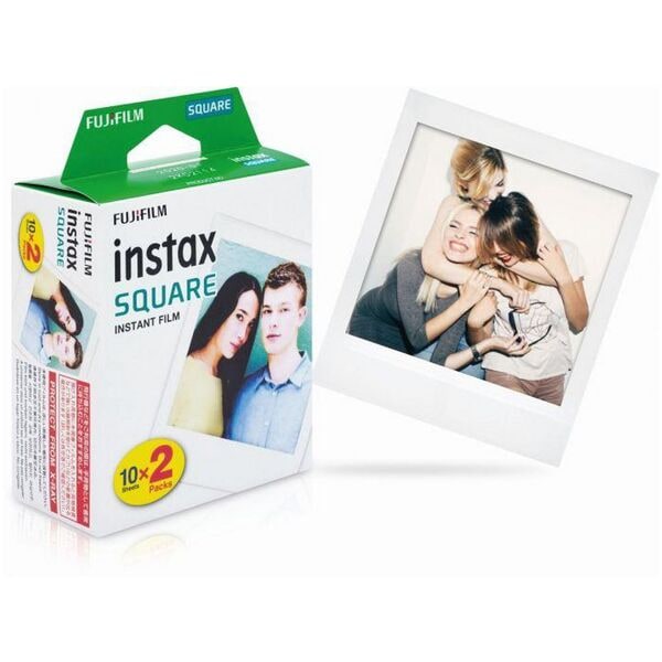Fujifilm Sofortbildkamera-Film »instax SQUARE« weiß 20 Stück weiß