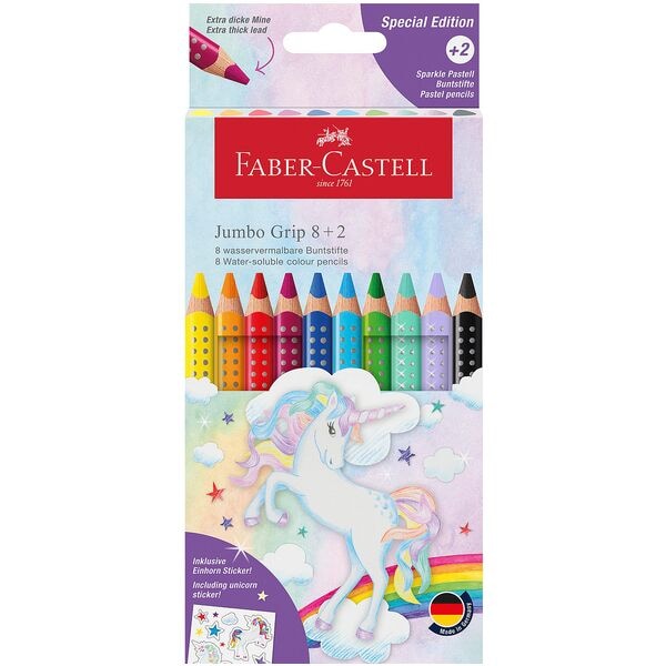 Faber-Castell (Schule) 10er-Pack Buntstifte »Einhorn Jumbo Grip« gelb