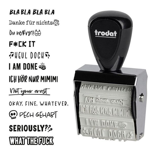 Trodat Mini-Motivstempel »Böse Sprüche« 30 x 5 mm