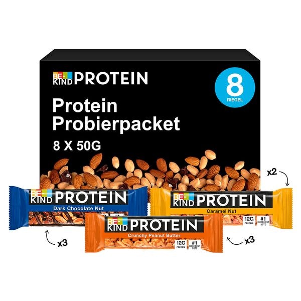 BE-KIND 8er-Pack Proteinriegel »Protein Probierpaket« 50 g