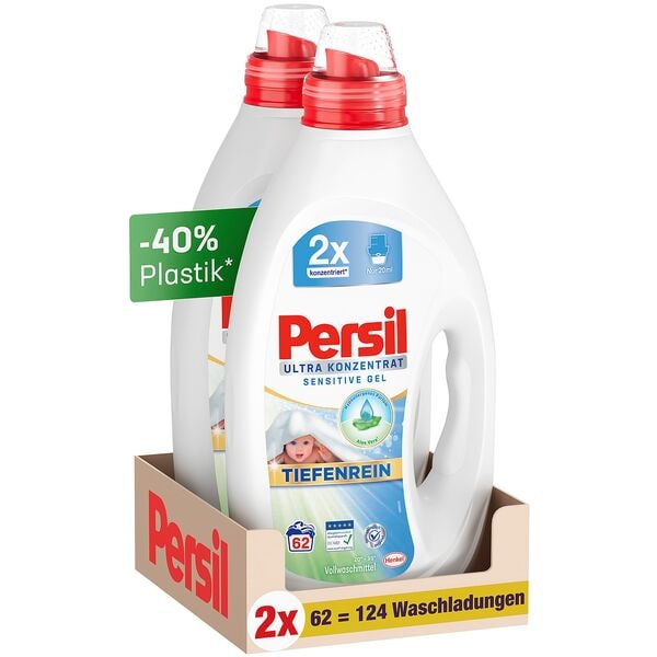 Persil 2er-Pack Waschmittel-Konzentrat »Ultra Sensitive Gel« 62 WL