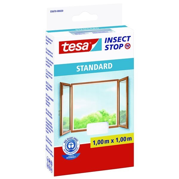 tesa Fliegengitter »Insect Stop STANDARD« 55670 für Fenster weiß weiß, 100x100 cm