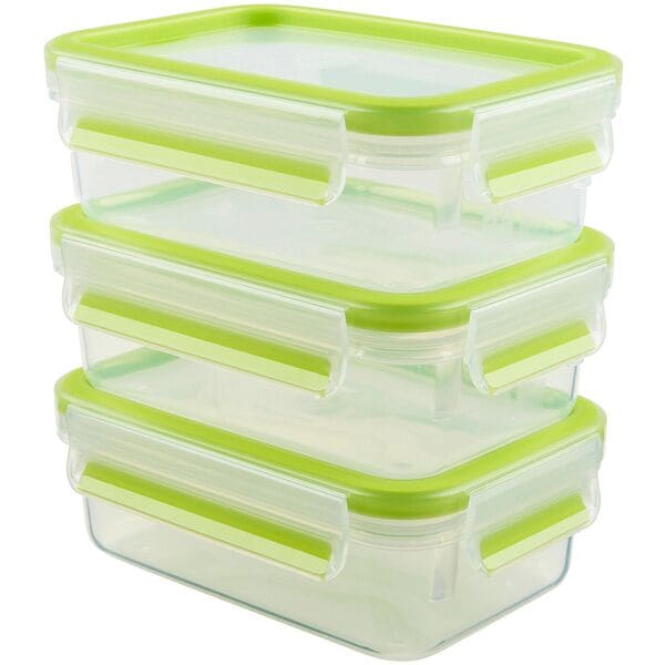 emsa Frischhaltedose »CLIP & CLOSE 0.55 L« 3er-Set transparent, 16.3x5.8x1.13 cm