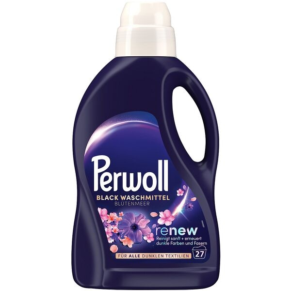 Perwoll Waschmittel »BLACK BLÜTENMEER renew« 27 WL schwarz