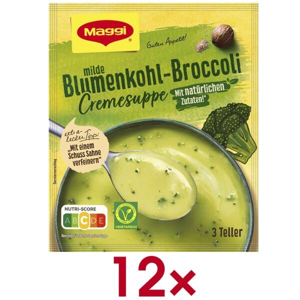Maggi 12er-Pack Cremesuppe »Blumenkohl-Broccoli« 3 Portionen