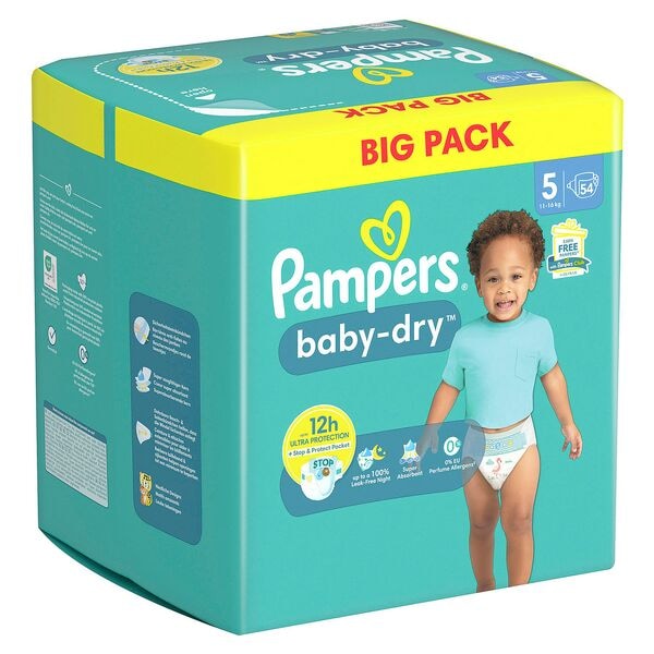 Pampers Windeln »baby-dry™ BIG PACK« Gr.5 (11-16 kg) 54 Stück weiß