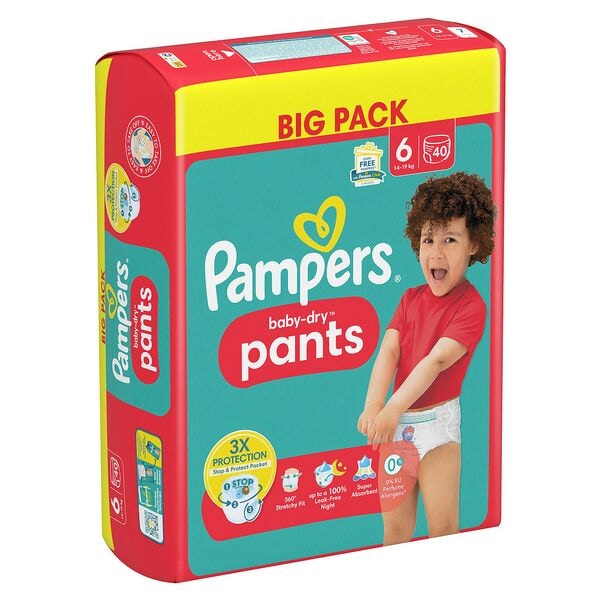 Pampers Pants »baby-dry™ BIG PACK« Gr.6 (14-19 kg) 40 Stück weiß