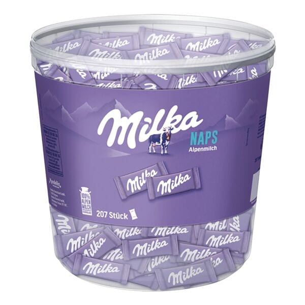 Milka Kleine Schokoladentafeln »Naps« 207 Portionen 1kg