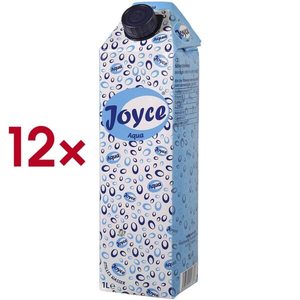 Joyce 12er-Pack Tafelwasser »Aqua still« 1 L türkis