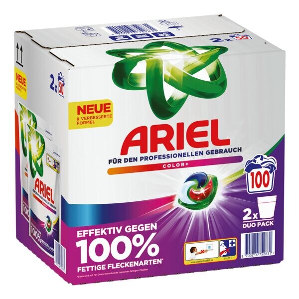 ARIEL Professional Colorwaschmittel Pods »Professional All-in-1 Color+« 100 WL (2x 50 Pods)
