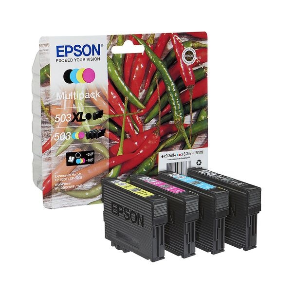 Epson 4-tlg. Tintenpatronen-Multipack »503/503XL T09R94« schwarz