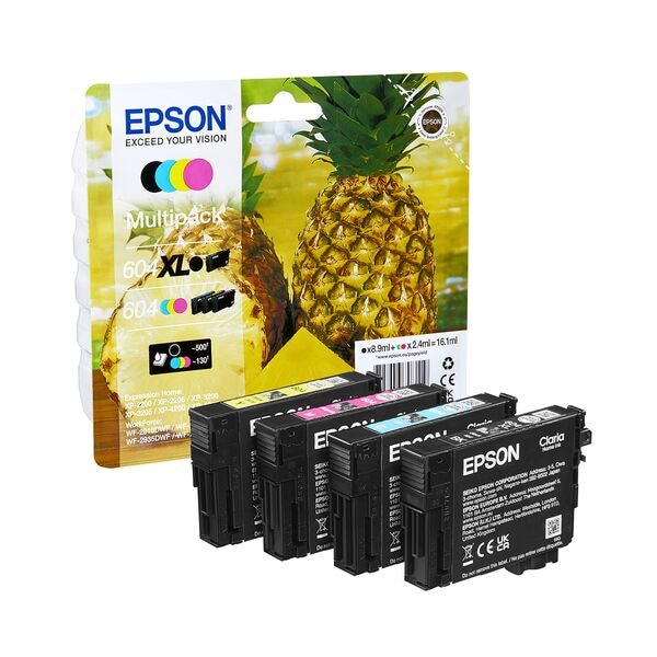 Epson 4-tlg. Tintenpatronen-Multipack »604/604XL T10H94« schwarz
