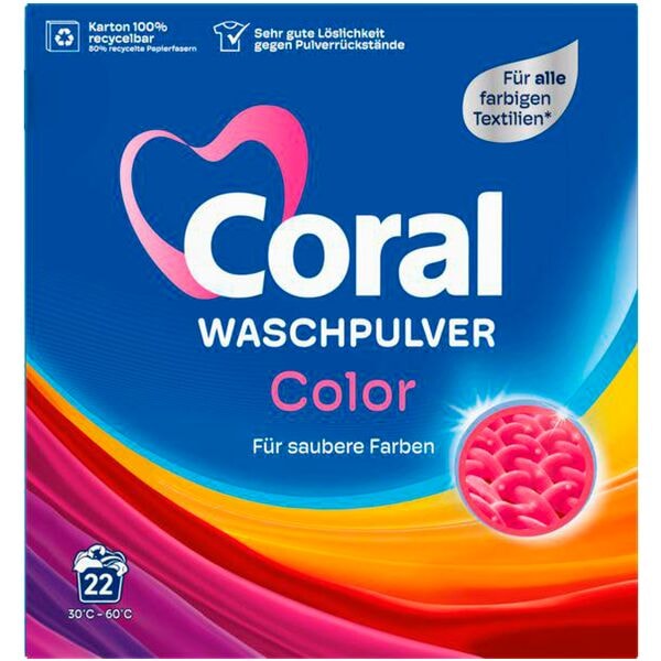 Coral Waschmittel »COLOR« 22 WL