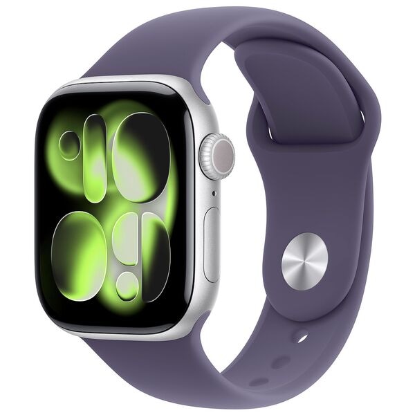 Apple Smartwatch Apple Watch Series 11 42 mm Aluminium (GPS) Sportarmband M/L nebelvio grün