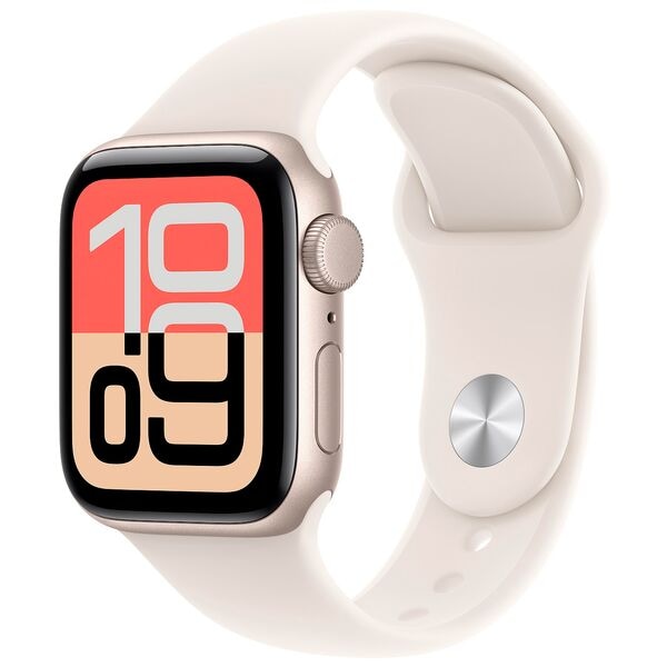 Apple Smartwatch Apple Watch SE3 40 mm Aluminium (GPS) Sportarmband M/L polarstern grün