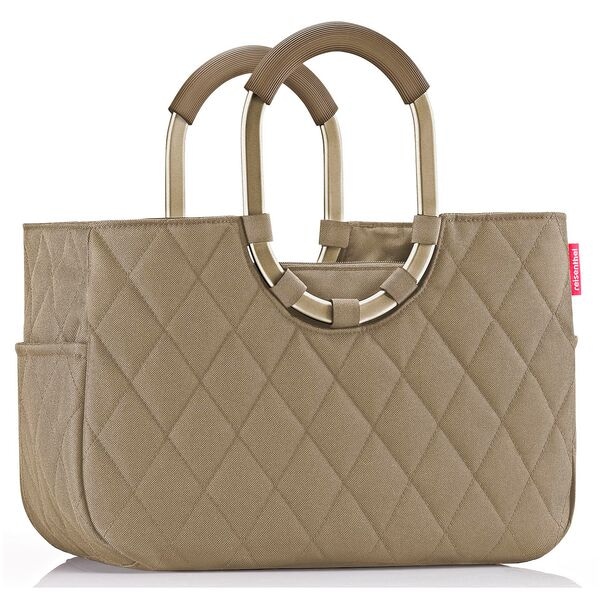 Reisenthel Einkaufskorb loopshopper M frame rhombus olive, 40x26x20 cm